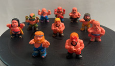 Soma 1986 lotto 10 Rubber Mini Wrestling Figures WWF Vintage Hasbro Hulk Hogan