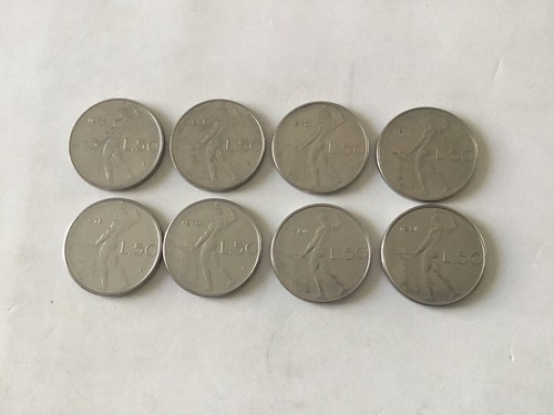 Italie pièces 50 lire - 50,