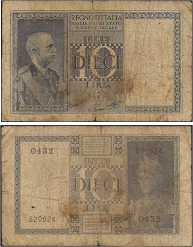 Lire imperiale 1939 - 10,