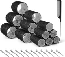 31 Pezzi Bigodini Grandi Set, 18 Pezzi Autoafferranti E 12 Pezzi Fermagli Grandi