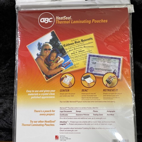 Gbc heatseal lettera misura - heatseal,