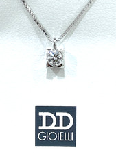 Collana punto luce oro bianco - luce,