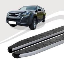 Pedane Adatte Per Isuzu D-Max Dal 2012 Al 2019 DOLU Argento