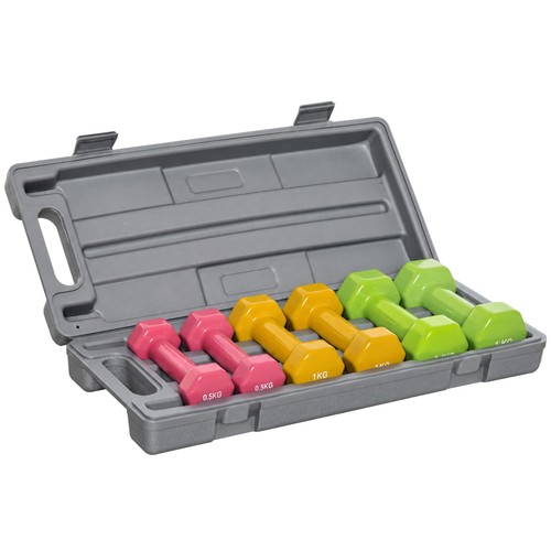 Homcom set manubri pesi - homcom, con