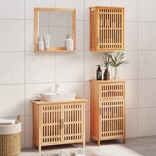 vidaXL Set Mobili da Bagno 4pz