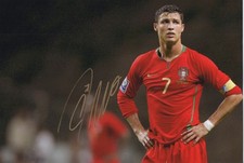 CRISTIANO RONALDO Signed 12X8