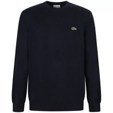 LACOSTE - Maglione blu con mini logo per uomo