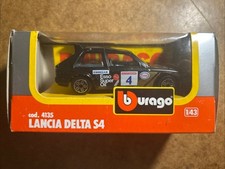 1:43 BBURAGO BURAGO 4135 LANCIA DELTA S4 RALLY NERO ESSO CON SCATOLA