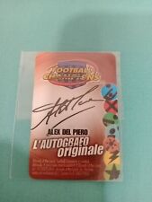 Figurine Football Champions Autografo Originale Juventus Alex Del Piero