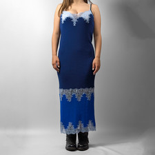 Abito midi PINKO blu con