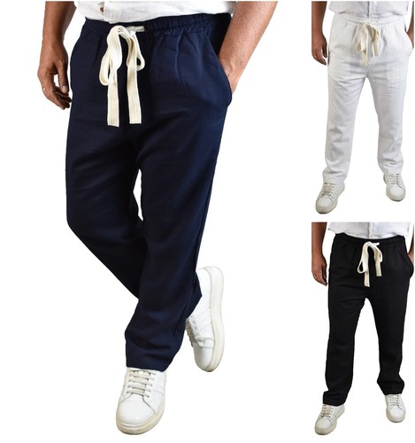 Pantaloni lino uomo - lino, da