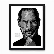 Steve Jobs Quote Art Print