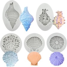 5 moldes de silicona con forma