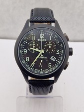Orologio Chrono TIMEX Nero T2N389 Indiglo WR100m Quartz Usato 42 mm. Uomo