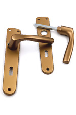 Maniglia Maniglie con Placca per Porte Interne Quadro 8mm Bronzata GHIDINI GABRY