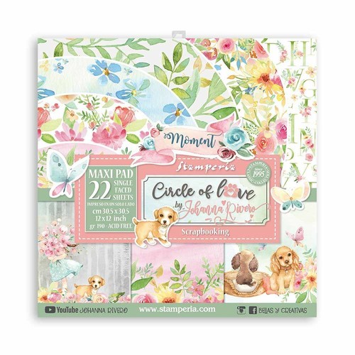 Blocco carte scrap - carte, circle