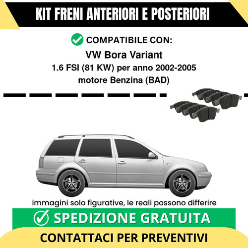 Pastiglie freno ant post - freno, vw