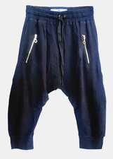 ELISABETTA FRANCHI PANTALONE-BUGGY DONNA TG. 42 ELASTICIZZATI ALLA TURCA