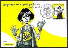 Italia 2016 Lucca Fumetti e Giochi Animazione Cartoni Animati Maxicard