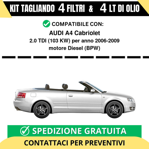 Tagliando per audi - tagliando, a4