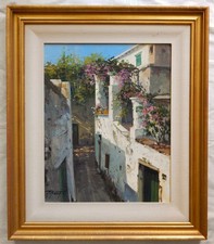 Olio/Tela Firmato, "Capri