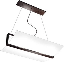 Lampadario in vetro bianco