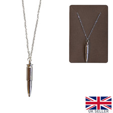 Collana proiettile argento