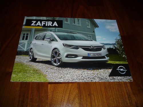 Brochure opel zafira 2016 - brochure, 09/2016