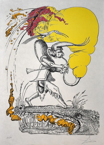 Autentica litografia dali - autentica,