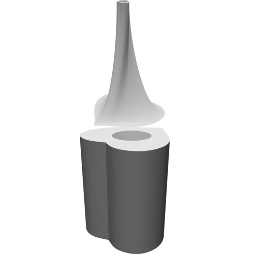Vaso spirale cuore - vaso, rosa