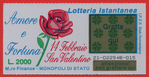 Gratta vinci lotteria - e,
