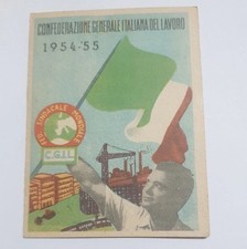 Tessera 1954 55 - c.g.i.l, 1954-55