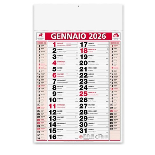Calendario parete anno 2026 - da,