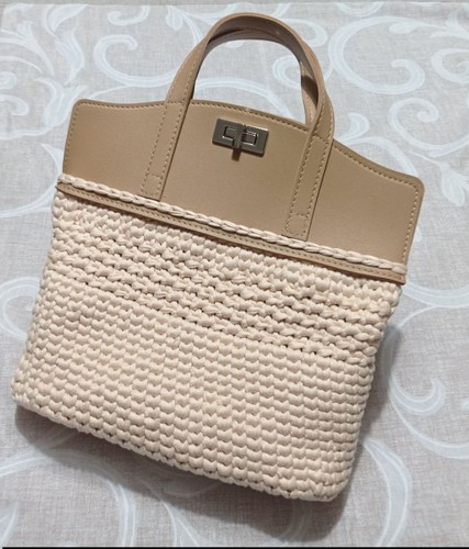 Borsa capiente uncinetto - borsa, fatta