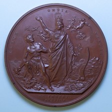 MILANO MEDAGLIA 1881 ESPOSIZIONE AGRICOLTURA INDUSTRIA ARTE FDC BRONZO MEDAL