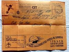 TELEGRAMMA PUBBLICITARIO Cosulich,Barbisio,Cit,Ala Littoria,Bci, Film Pasteur