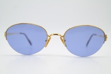 Occhiali da sole vintage Cartier Paris oro argento mezza marca sunglasses occhiale