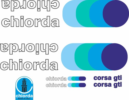 Adesivi telaio chiorda corsa - telaio,