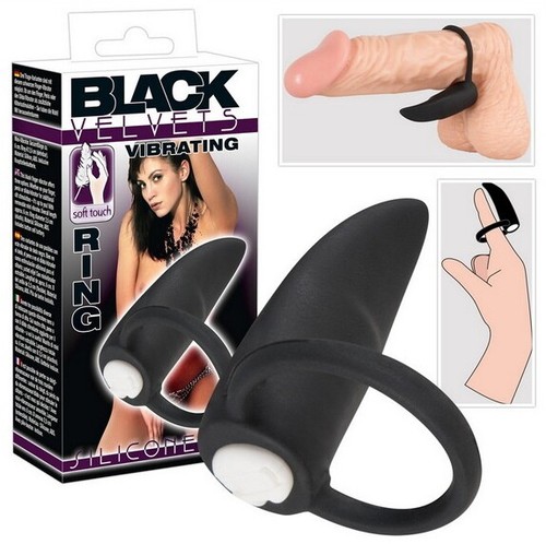 Anello vibrante black - anello, velvets