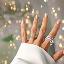  Anneau Ouvert Rétro Bijoux