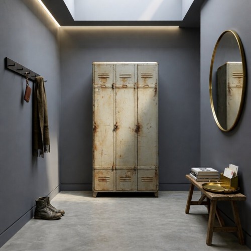 Armadio vintage industrial - vintage, in