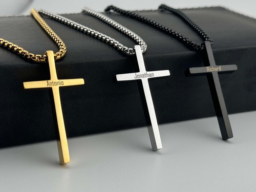 Collana croce salmo - collana,