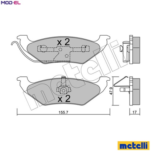 Set pastiglie freno - pastiglie,