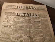 2 numeri L'ITALIA giornale repubblicano 1899 [Giovanni Bovio Napoli Turati 