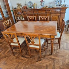 tavolo arte povera 160 cm allungabile fino a 280 cm + 6 sedie