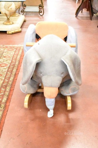 Dondolo elefante stoffa - in,