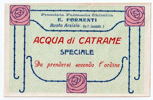 Etichetta farmaceutica vintage - etichetta,