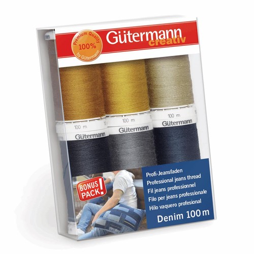 Gutermann set filo - set, jeans