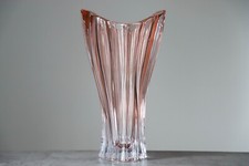 Vaso 12" Cristallo Vetro Rosa