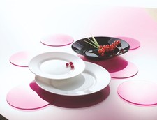 SET 18 PIATTI PLUMI BIANCO E